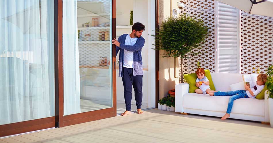 Sliding glass doors can offer beautiful views, but if they are not secure, they could be an entry point for a potential burglar.